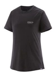 T-Shirt Patagonia Women Cap Cool Merino Blend Graphic Shirt Heritage Header: Black