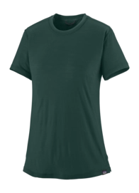 T-Shirt Patagonia Women Cap Cool Merino Blend Shirt Cascade Green