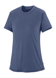 T-Shirt Patagonia Women Cap Cool Merino Blend Shirt Current Blue