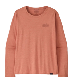 T-Shirt Patagonia Women L/S Cap Cool Daily Graphic Shirt Strataspire: Moment Pink X-Dye