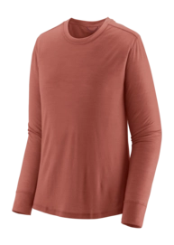 T-Shirt Patagonia Women L/S Cap Cool Merino Blend Shirt Potters Red