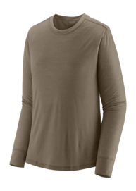 T-Shirt Patagonia Women L/S Cap Cool Merino Blend Shirt Wing Grey
