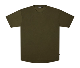 T-Shirt Poederbaas Men SOLX Merino Tee Olive Green