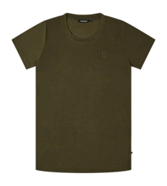 T-Shirt Poederbaas Women SOLX Merino Tee Olive Green 125 gsm
