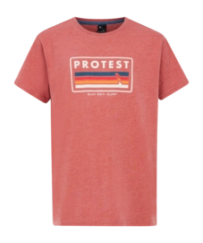 T-Shirt Protest Boys Prtmarius Brick Red