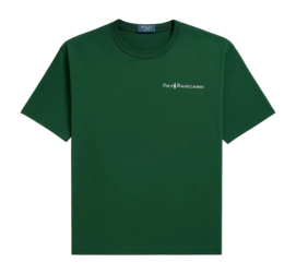 T-Shirt Ralph Lauren Men Relaxed Fit Logo Jersey Antique Green