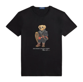 T-Shirt Ralph Lauren Men SSL TSH Polo Black Holiday Bear
