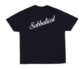 T-Shirt Sabbatical Vintage Unisex Script Logo Black White