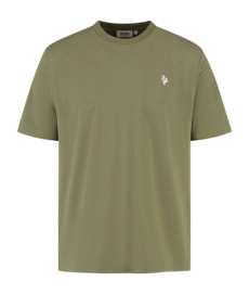 T-Shirt Shiwi Men FINN Coral Logo Green Olive Mist