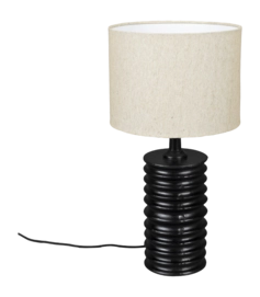 Dutchbone Yalu Tafellamp - Zwart