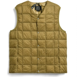 Vest Taion Men V Neck Button Down Cire.Beige