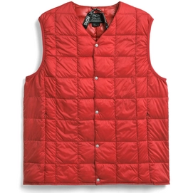 Vest Taion Men V Neck Button Down D.Red