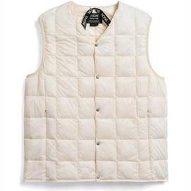 Vest Taion Men V Neck Button Down Off White