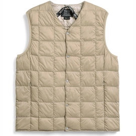 Vest Taion Men V Neck Button Down S.Beige
