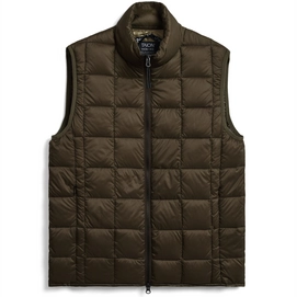 Vest Taion Unisex Hi Neck W-Zip Down D.Choco
