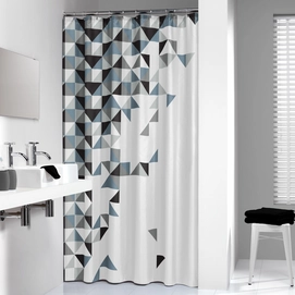 Rideau de Douche Sealskin Tangram Noir