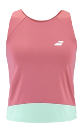 Tanktop Babolat Women Perf Tank Sun Kissed Coral Aangesloten pasvorm