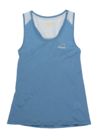 Tanktop Bergans Women Y LightLine Merino Elemental Blue/Pearl Grey Regular Fit