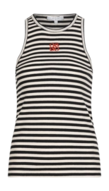 Tanktop Dante6 Women Monogram Stripe Black/Cream