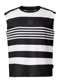 Tanktop Goldbergh Women Mimi Black/White Losse fit