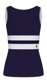Tanktop House of Gravity Women Divine Tank Top Deep Blue X White Rib