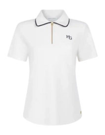 Tanktop House of Gravity Women Polo Tee White Topaz X Blue