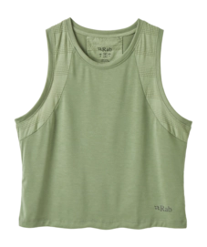 Tanktop Rab Women Rivelin Crop Tank Dark Fig Green Regular Fit