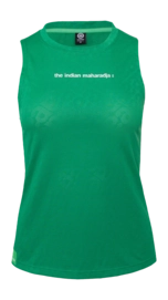 Tanktop The Indian Maharadja Women Sleeveless Jacquard Top Lush Green