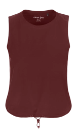 Tanktop Vieux Jeu Women Caro Top Burgundy