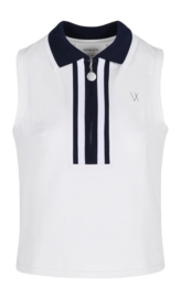 Tanktop Vieux Jeu Women Josephine White/Dress Blue Regular Fit