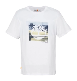 T-Shirt Timberland Men SS Coast Graphic Tee White-L