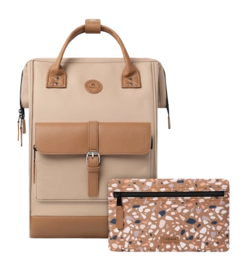 Rugzak Cabaïa Adventurer Hiker Kuala Lumpur Cream X Camel Leather Small
