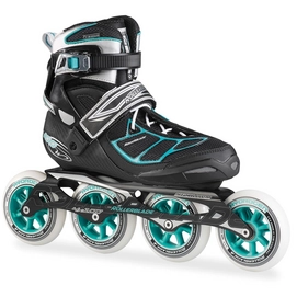 Inline-Skates Rollerblade Tempest 100 C W Black Light-Blue Damen