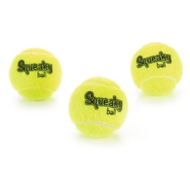 Hondenspeelgoed Beeztees 3 Tennisballen met Pieper