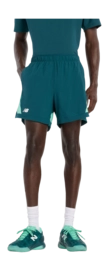 Tennisbroek New Balance Men Tournament Novelty Short Medusa Green