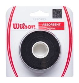 Tennisgrip Wilson Absorbx Black Overgrip 3-Stuks