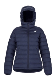 Tennisjas Babolat Women Exercise Dark Blue Padded Jacket Regular Fit