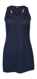 Tennisjurk The Indian Maharadja Women 2 Piece Jacquard Dress Night Blue Aansluitend