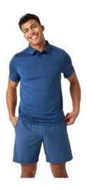 Tennispolo Björn Borg Men Ace Mesh Panel Polo Shirt Sargasso Sea