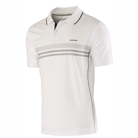 Polo de tennis HEAD Club M Technical White Black