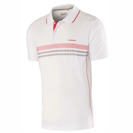Polo de tennis HEAD Club M Technical White Red
