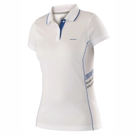 Polo de tennis HEAD Club W Technical White Blue