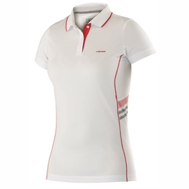 Polo de tennis HEAD Club W Technical  White Red