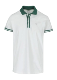 Tennispolo Vieux Jeu Men Sven Polo White/Green