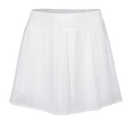 Tennisrok The Indian Maharadja Women Fine Pleated Skirt White 4-way stretch