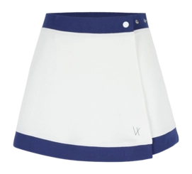 Tennisrok Vieux Jeu Women Amelie Skirt White/Blue