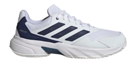 Tennisschoen Adidas Men Courtjam Control White Black Clay Bounce
