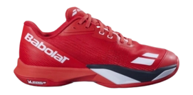 Tennisschoen Babolat Men Jet Mach 4 Clay Cherry Tomato/White Matryx Dual Layer