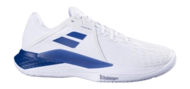 Tennisschoen Babolat Men Propulse Fury 3 All Court White/Dark Blue Michelin