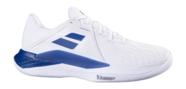 Tennisschoen Babolat Men Propulse Fury 3 Clay White/Dark Blue Michelin